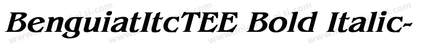 BenguiatItcTEE Bold Italic字体转换